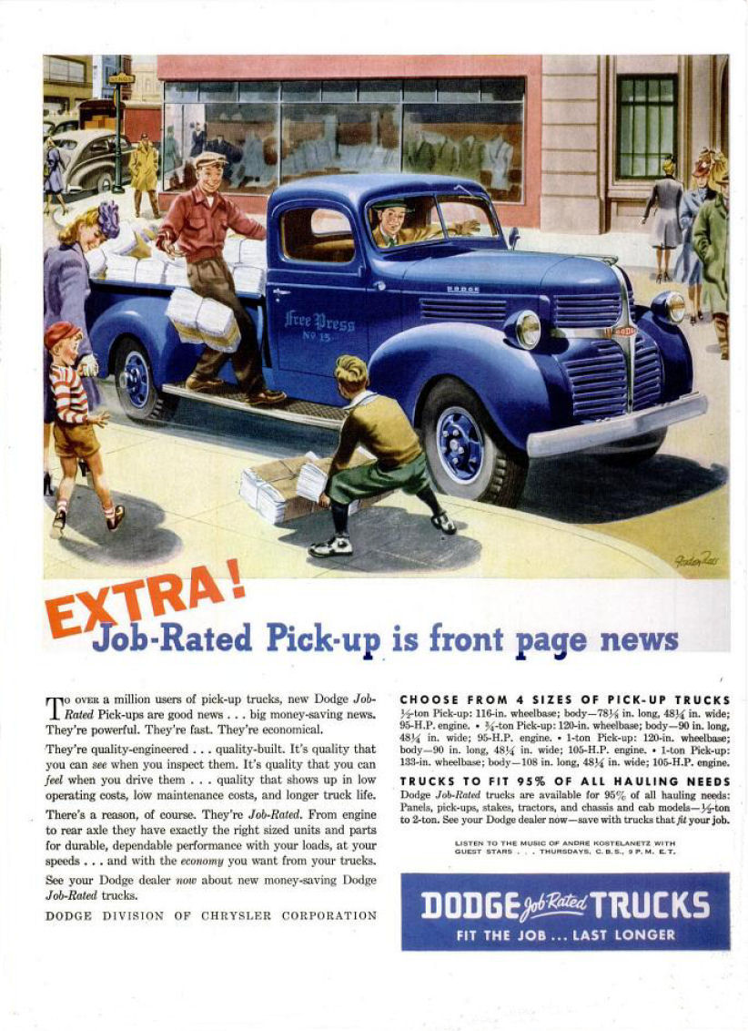 1946 Dodge Auto Advertising